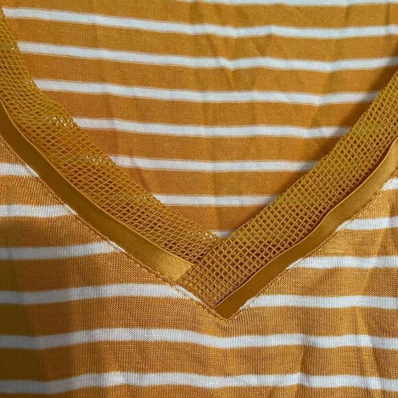 Marbled Womens top L
 stripe - Picture 3 of 9